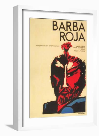 Red Beard, Cuban Movie Poster, 1964-null-Framed Premium Giclee Print