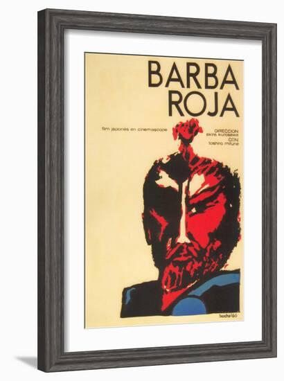 Red Beard, Cuban Movie Poster, 1964-null-Framed Art Print