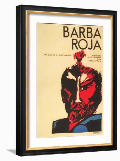 Red Beard, Cuban Movie Poster, 1964-null-Framed Art Print