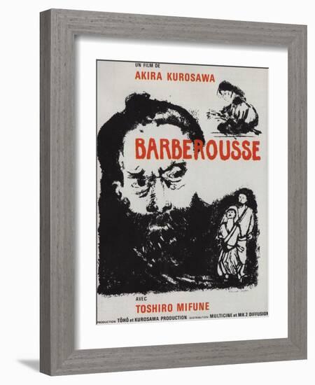 Red Beard, French Movie Poster, 1964-null-Framed Art Print