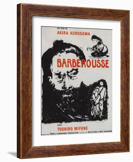 Red Beard, French Movie Poster, 1964-null-Framed Art Print