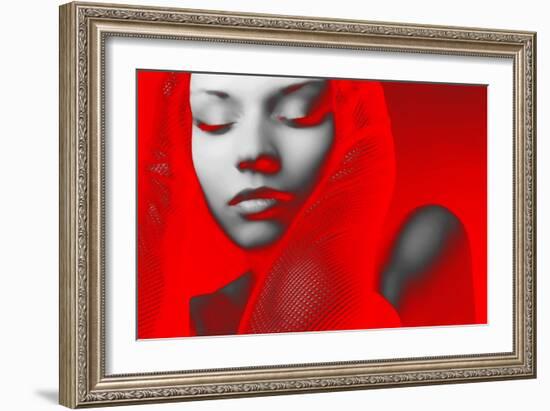 Red Beauty-NaxArt-Framed Art Print