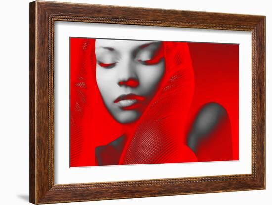 Red Beauty-NaxArt-Framed Art Print