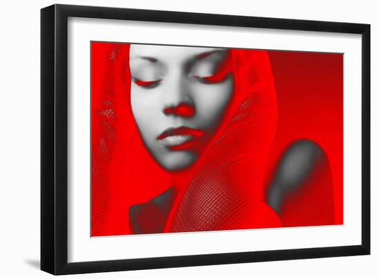 Red Beauty-NaxArt-Framed Art Print