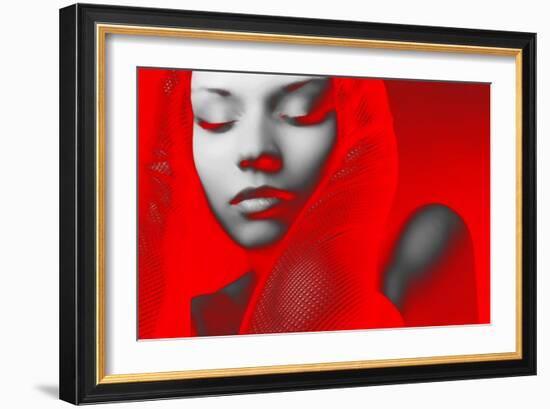 Red Beauty-NaxArt-Framed Art Print