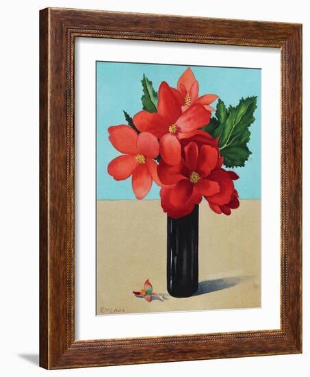 Red Begonias-Christopher Ryland-Framed Giclee Print