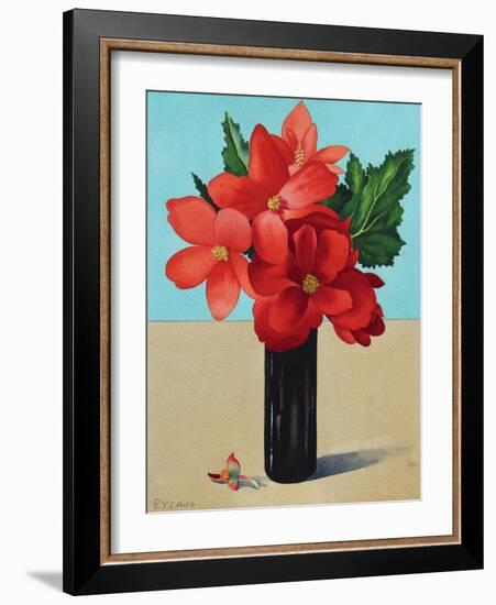 Red Begonias-Christopher Ryland-Framed Giclee Print