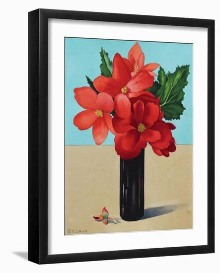 Red Begonias-Christopher Ryland-Framed Giclee Print