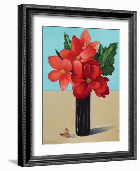 Red Begonias-Christopher Ryland-Framed Giclee Print