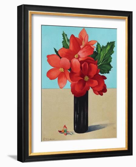 Red Begonias-Christopher Ryland-Framed Giclee Print