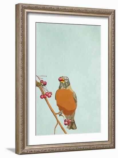 Red Berries, 2022 (Digital)-Roberta Murray-Framed Giclee Print