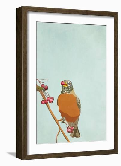 Red Berries, 2022 (Digital)-Roberta Murray-Framed Giclee Print