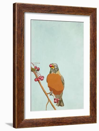 Red Berries, 2022 (Digital)-Roberta Murray-Framed Giclee Print