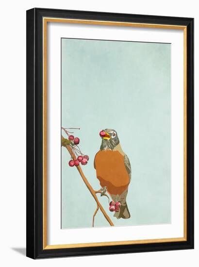 Red Berries, 2022 (Digital)-Roberta Murray-Framed Giclee Print