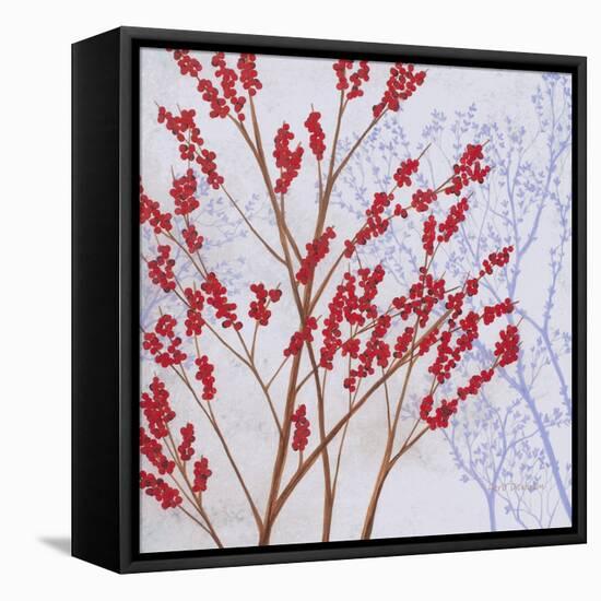 Red Berries-Herb Dickinson-Framed Premier Image Canvas