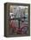 Red Bicycle by the Herengracht Canal, Amsterdam, Netherlands, Europe-Amanda Hall-Framed Premier Image Canvas