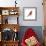 Red Bird, Pine Grosbeak-Conceptcafe-Framed Photographic Print displayed on a wall