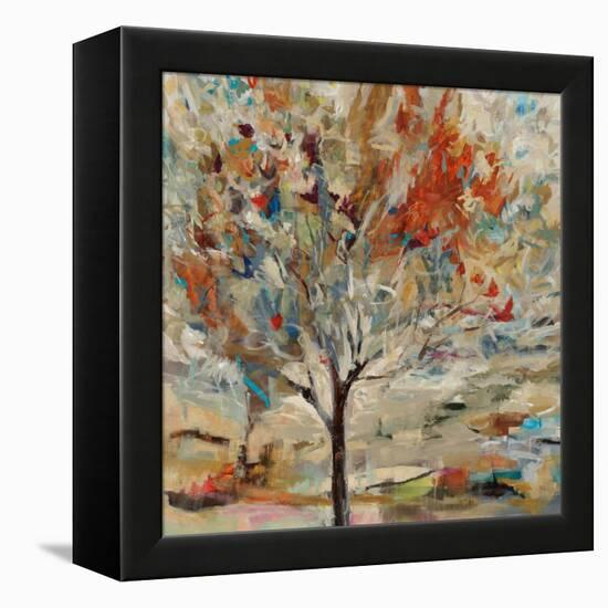 Red Bird Tree-Jodi Maas-Framed Premier Image Canvas