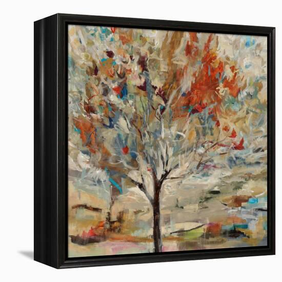 Red Bird Tree-Jodi Maas-Framed Premier Image Canvas