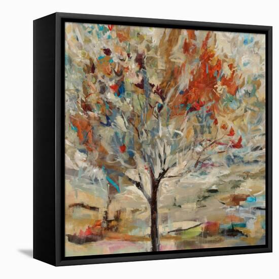 Red Bird Tree-Jodi Maas-Framed Premier Image Canvas