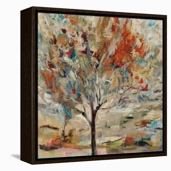 Red Bird Tree-Jodi Maas-Framed Premier Image Canvas