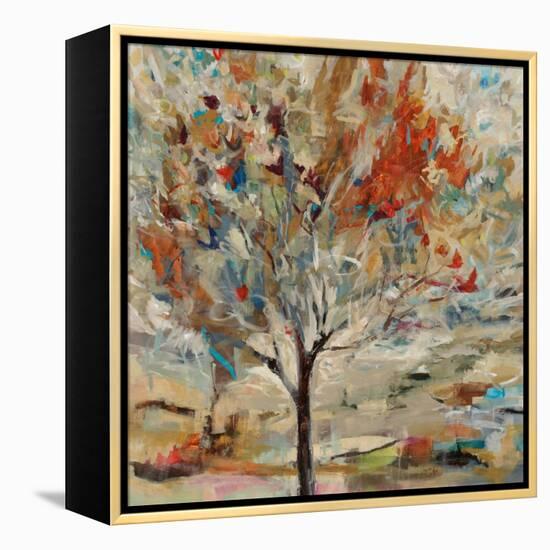 Red Bird Tree-Jodi Maas-Framed Premier Image Canvas