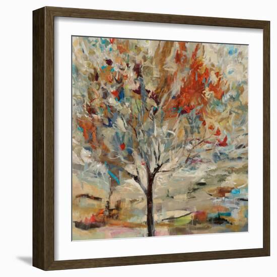 Red Bird Tree-Jodi Maas-Framed Giclee Print