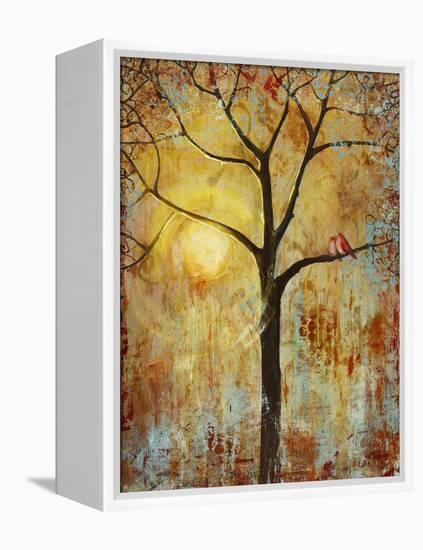 Red Birds Tree Tree of Life Wall Decor Print-Blenda Tyvoll-Framed Stretched Canvas