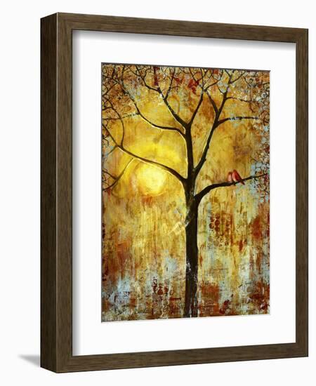 Red Birds Tree-Blenda Tyvoll-Framed Giclee Print