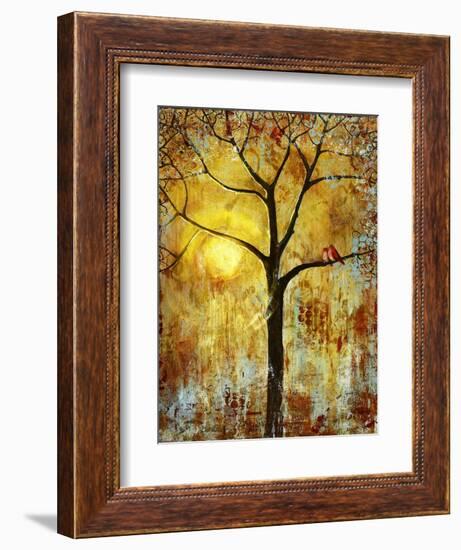 Red Birds Tree-Blenda Tyvoll-Framed Giclee Print