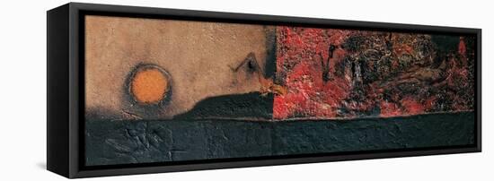 Red Black and Burning-Alberto Burri-Framed Premier Image Canvas