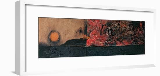 Red Black and Burning-Alberto Burri-Framed Giclee Print