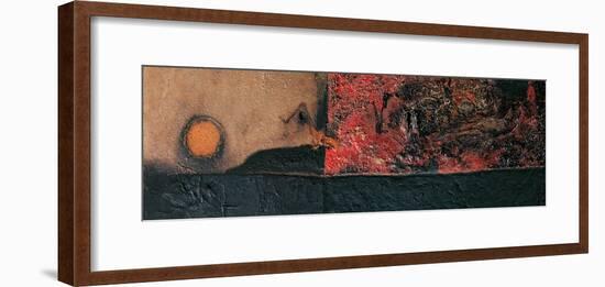 Red Black and Burning-Alberto Burri-Framed Giclee Print