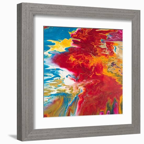 Red Blizzard-Roberto Gonzalez-Framed Art Print