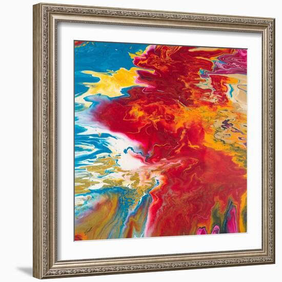 Red Blizzard-Roberto Gonzalez-Framed Art Print