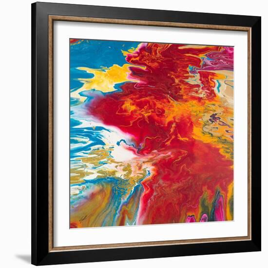 Red Blizzard-Roberto Gonzalez-Framed Art Print