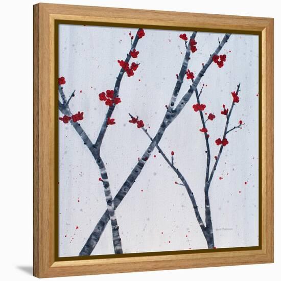 Red Blooms-Herb Dickinson-Framed Premier Image Canvas