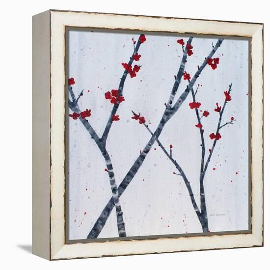 Red Blooms-Herb Dickinson-Framed Premier Image Canvas