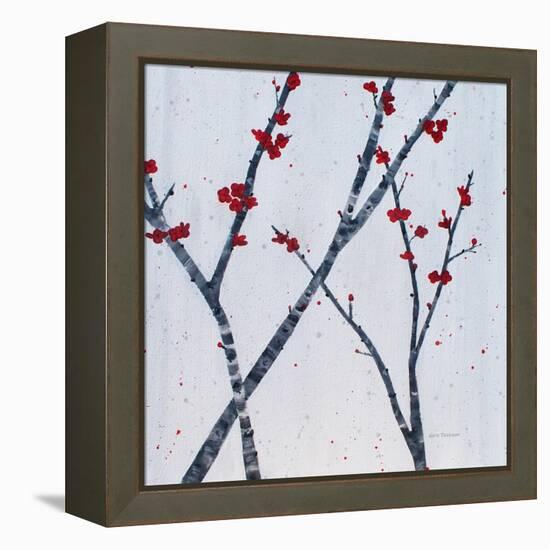 Red Blooms-Herb Dickinson-Framed Premier Image Canvas