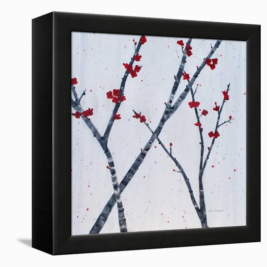 Red Blooms-Herb Dickinson-Framed Premier Image Canvas