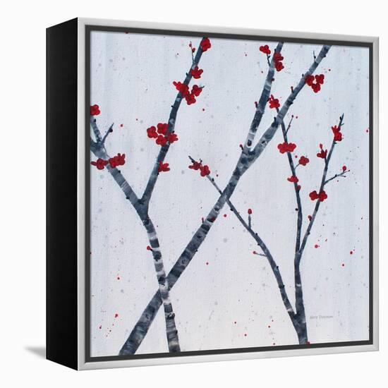 Red Blooms-Herb Dickinson-Framed Premier Image Canvas