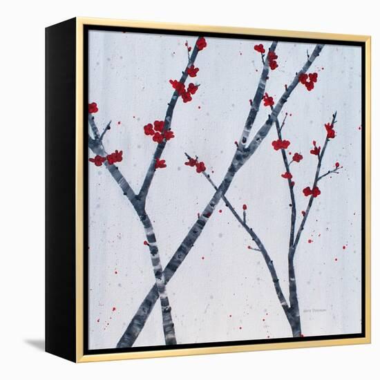 Red Blooms-Herb Dickinson-Framed Premier Image Canvas