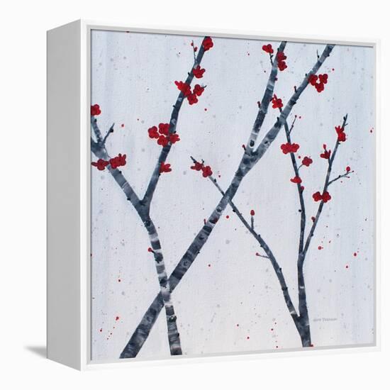 Red Blooms-Herb Dickinson-Framed Premier Image Canvas