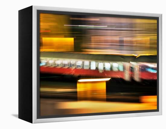 Red Blur-Felipe Rodriguez-Framed Premier Image Canvas