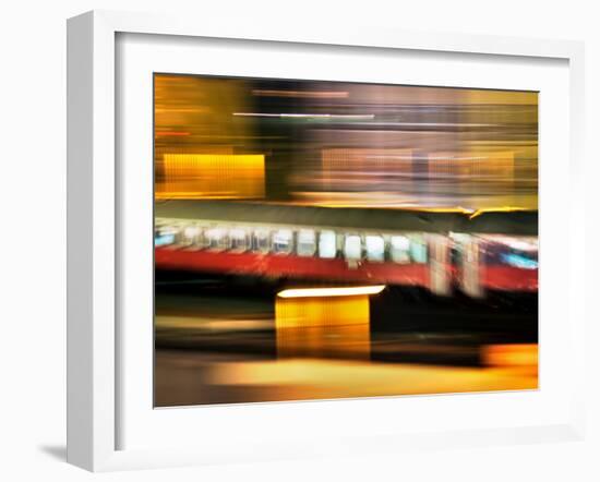 Red Blur-Felipe Rodriguez-Framed Photographic Print