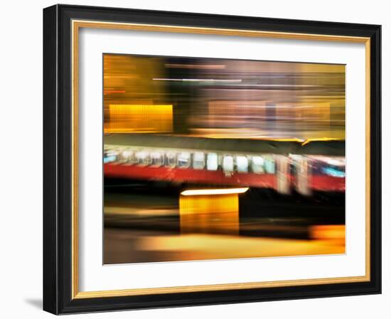 Red Blur-Felipe Rodriguez-Framed Photographic Print