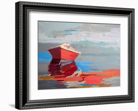 Red Boat Rhythm-Beth A. Forst-Framed Art Print