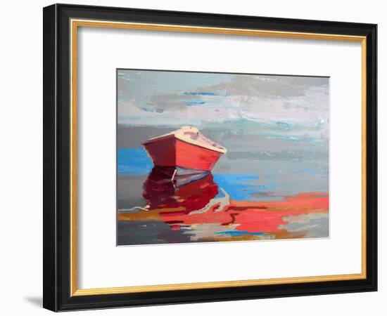 Red Boat Rhythm-Beth A. Forst-Framed Art Print