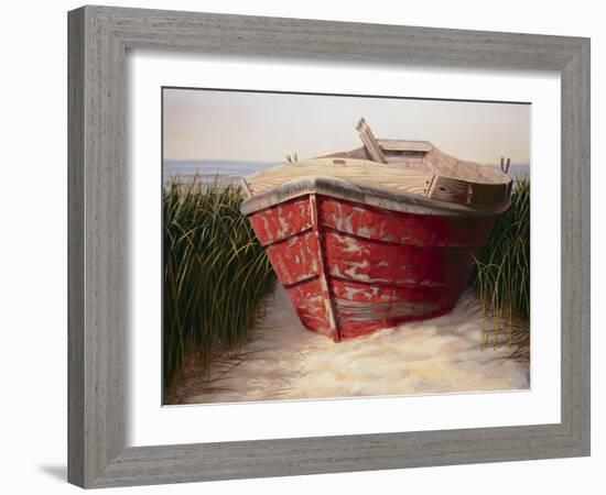 Red Boat-Karl Soderlund-Framed Art Print