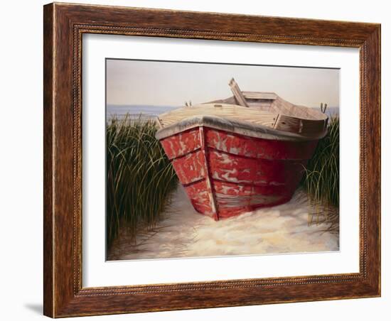 Red Boat-Karl Soderlund-Framed Art Print